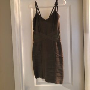 Bebe Olive bandage dress
